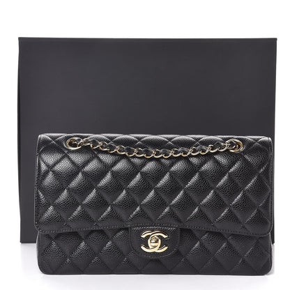 Chanel Caviar Quilted Medium Double Flap Black 9 of 9