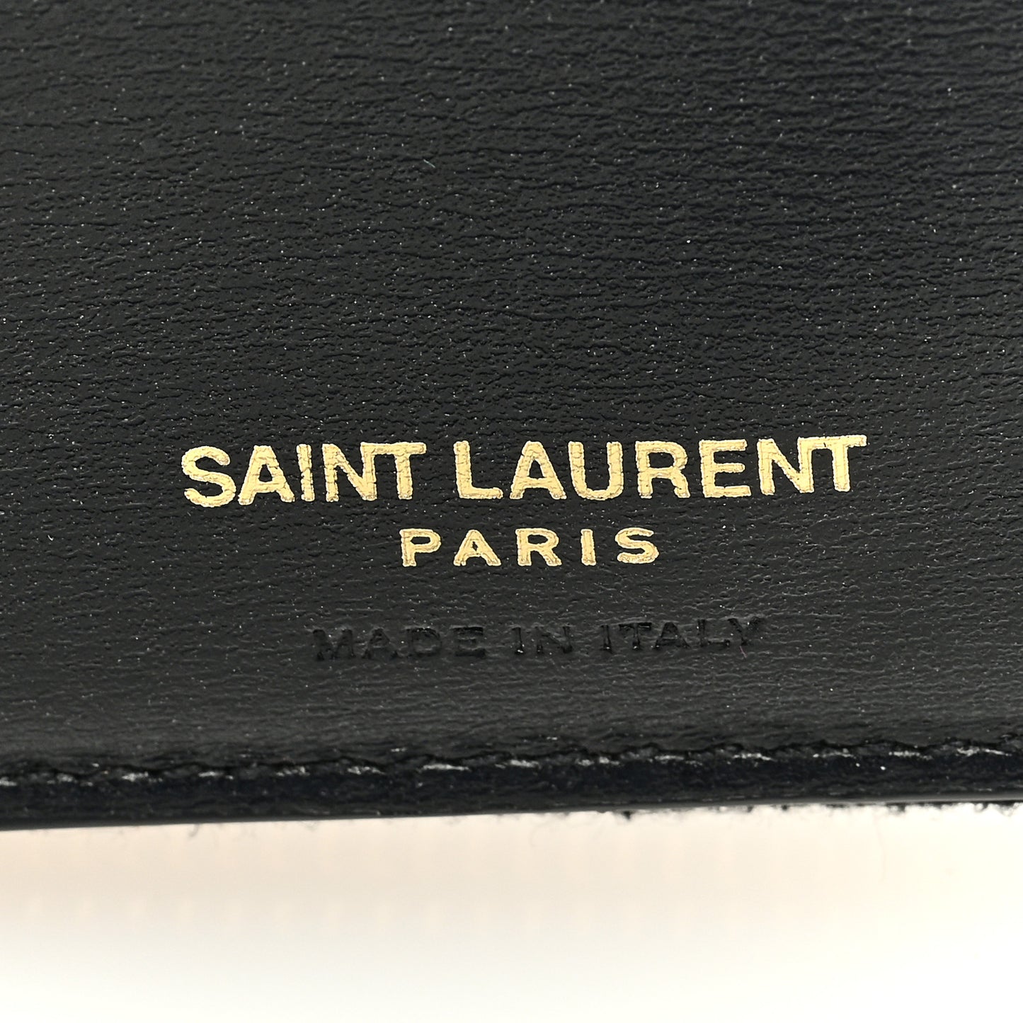 Calfskin Compact Zip Around Wallet Black