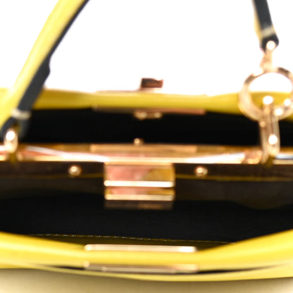 Fendi Shiny Nappa Micro Peekaboo Iconic Satchel Lime 4 of 4