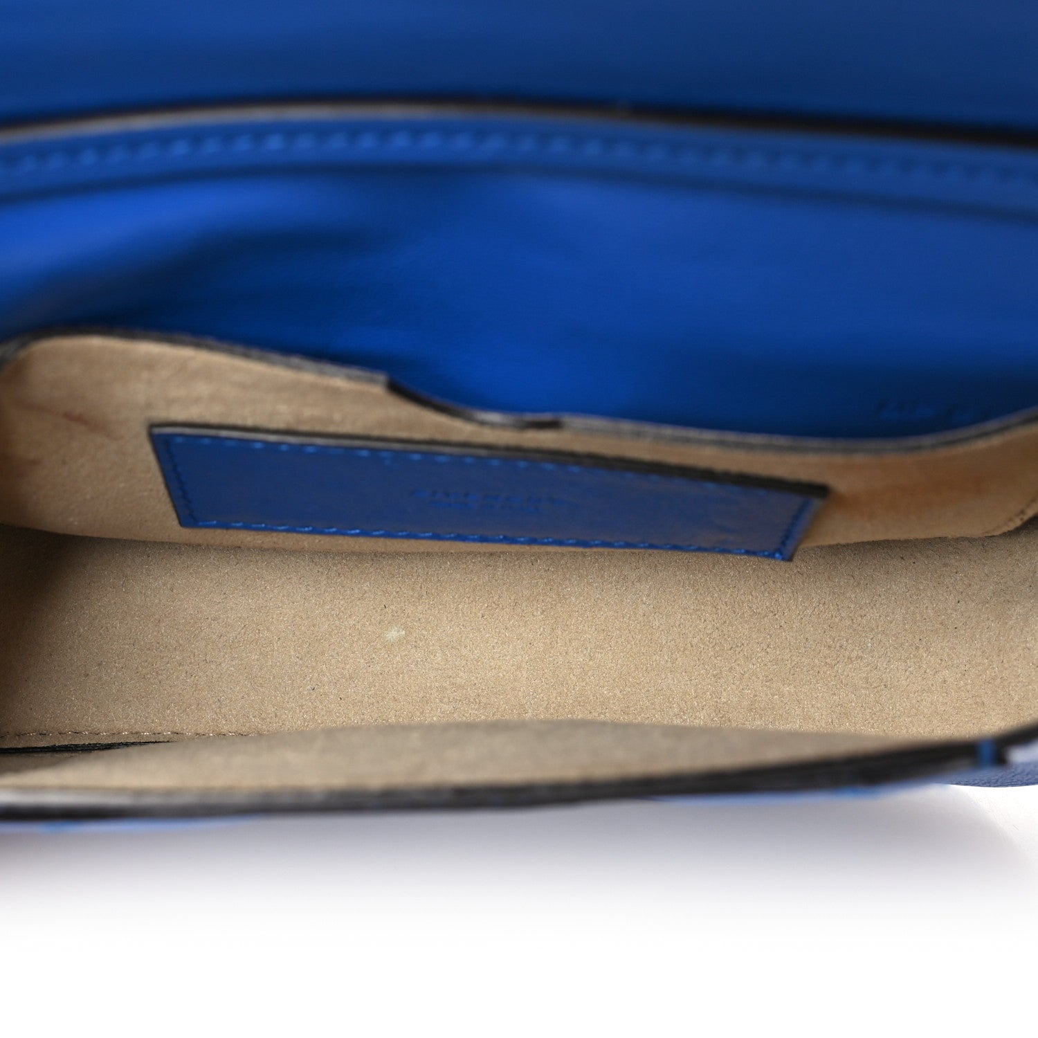 Givenchy Goatskin Quilted GV3 Mini Pocket Convertible Bag Blue 4 of 9