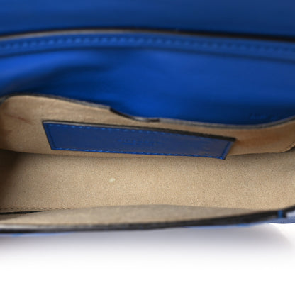 Givenchy Goatskin Quilted GV3 Mini Pocket Convertible Bag Blue 4 of 9
