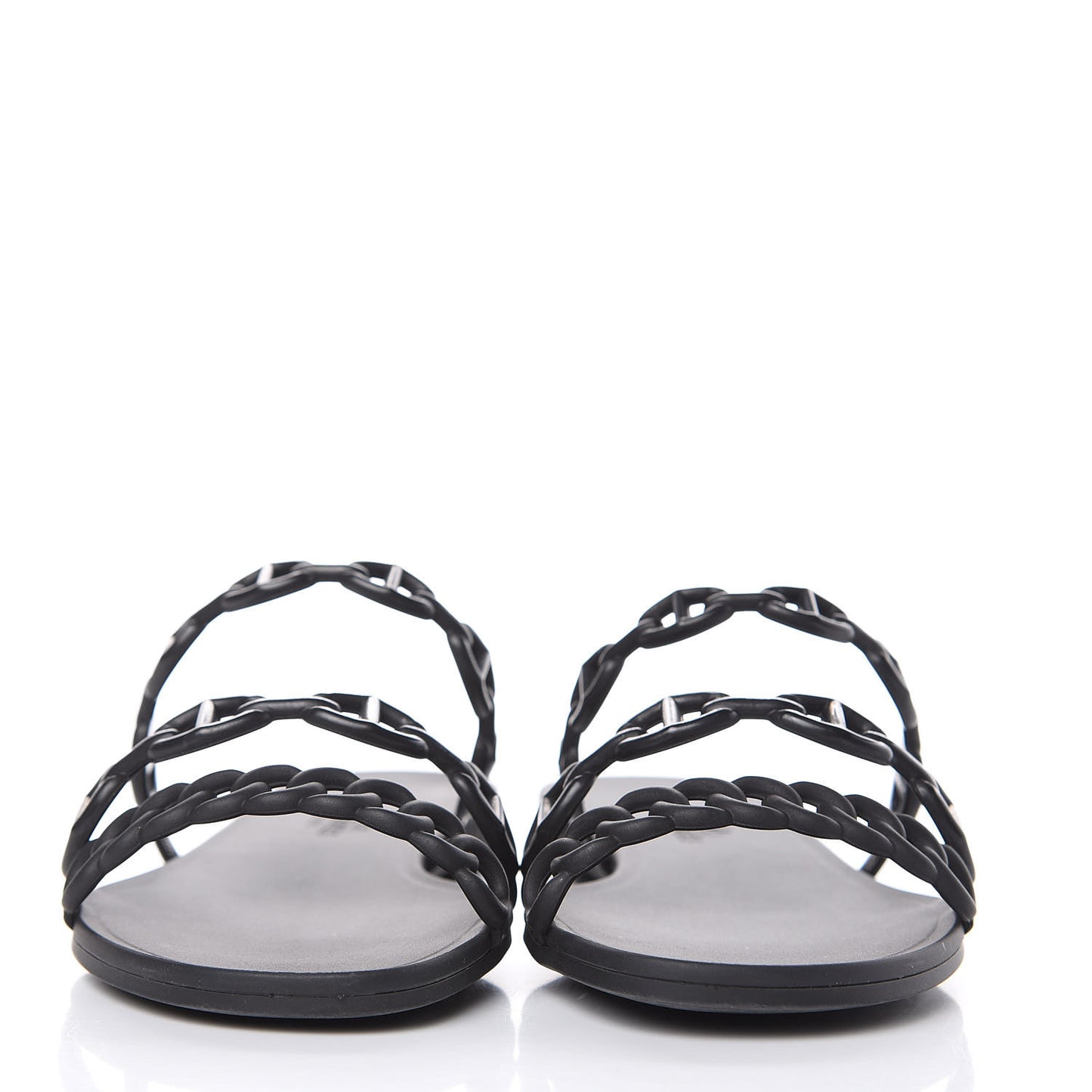Rubber Chaine d'Ancre Rivage Sandals 35 Black