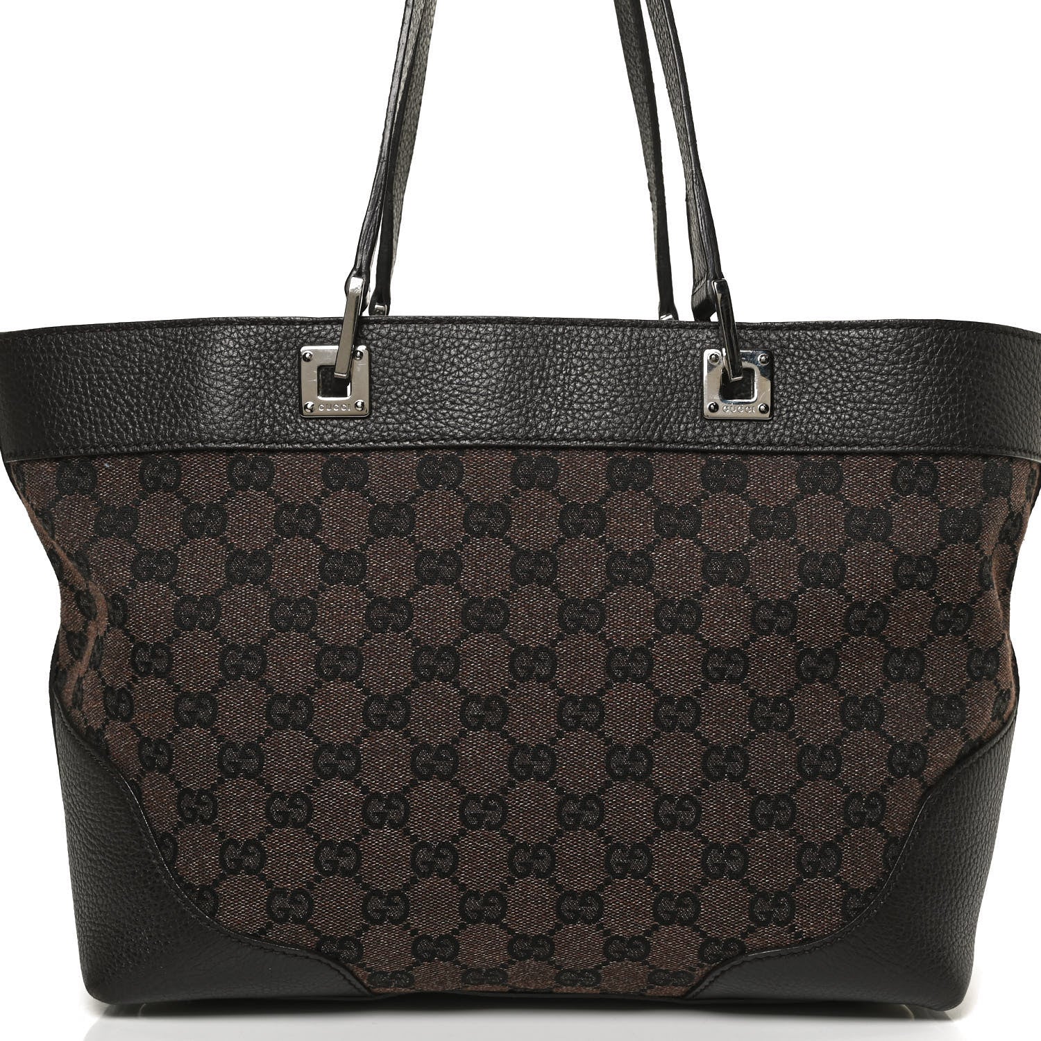 Gucci Monogram Tote Dark Brown 9 of 11