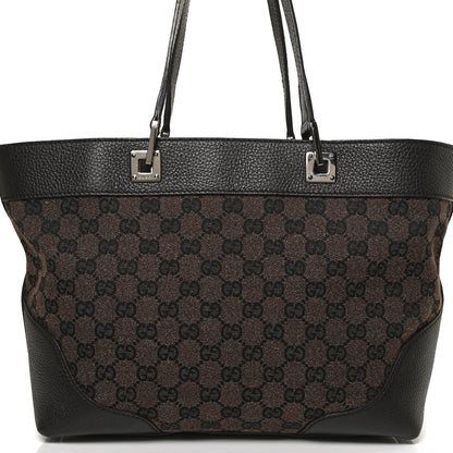 Gucci Monogram Tote Dark Brown 9 of 11