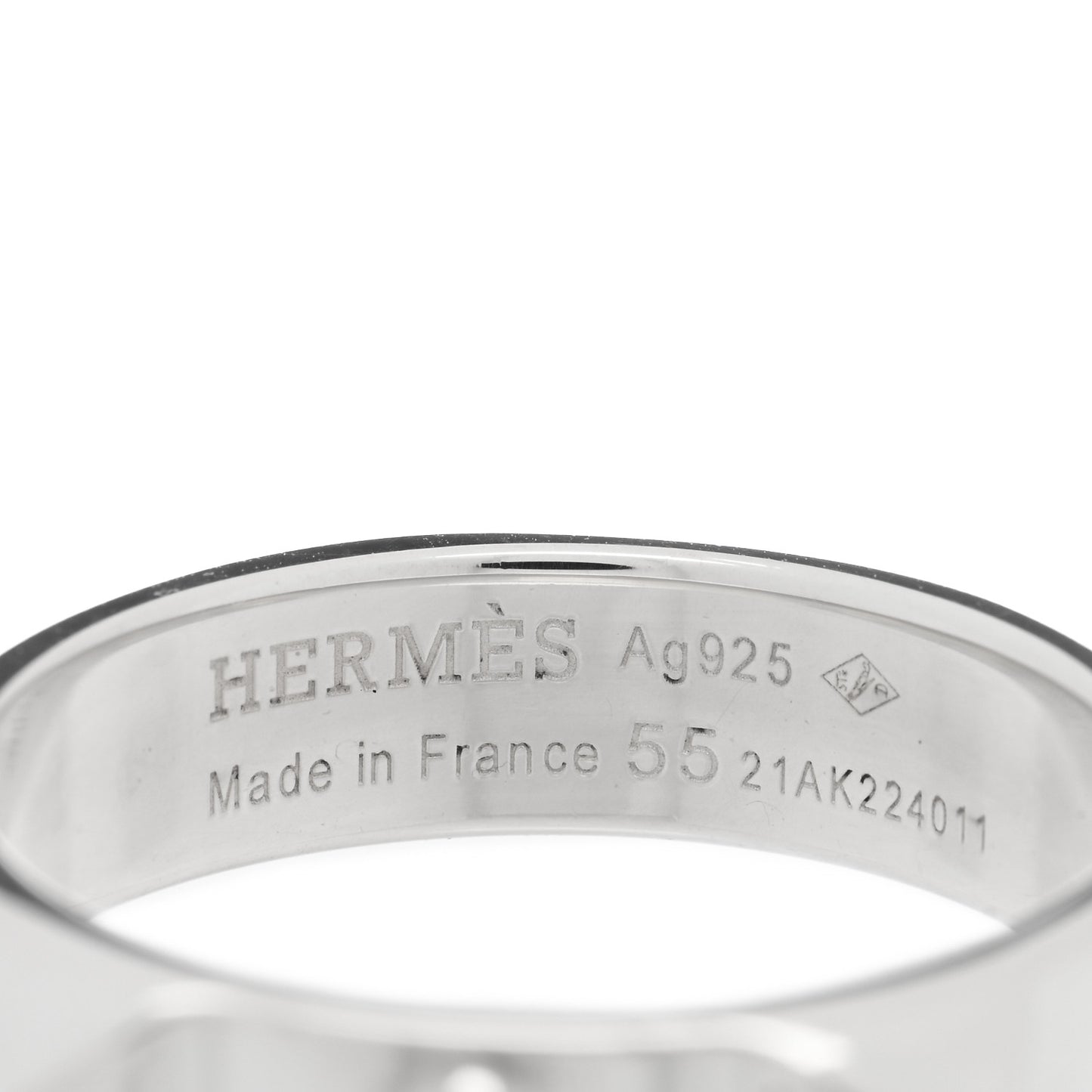 Sterling Silver PM Collier De Chien Ring 55 7.25