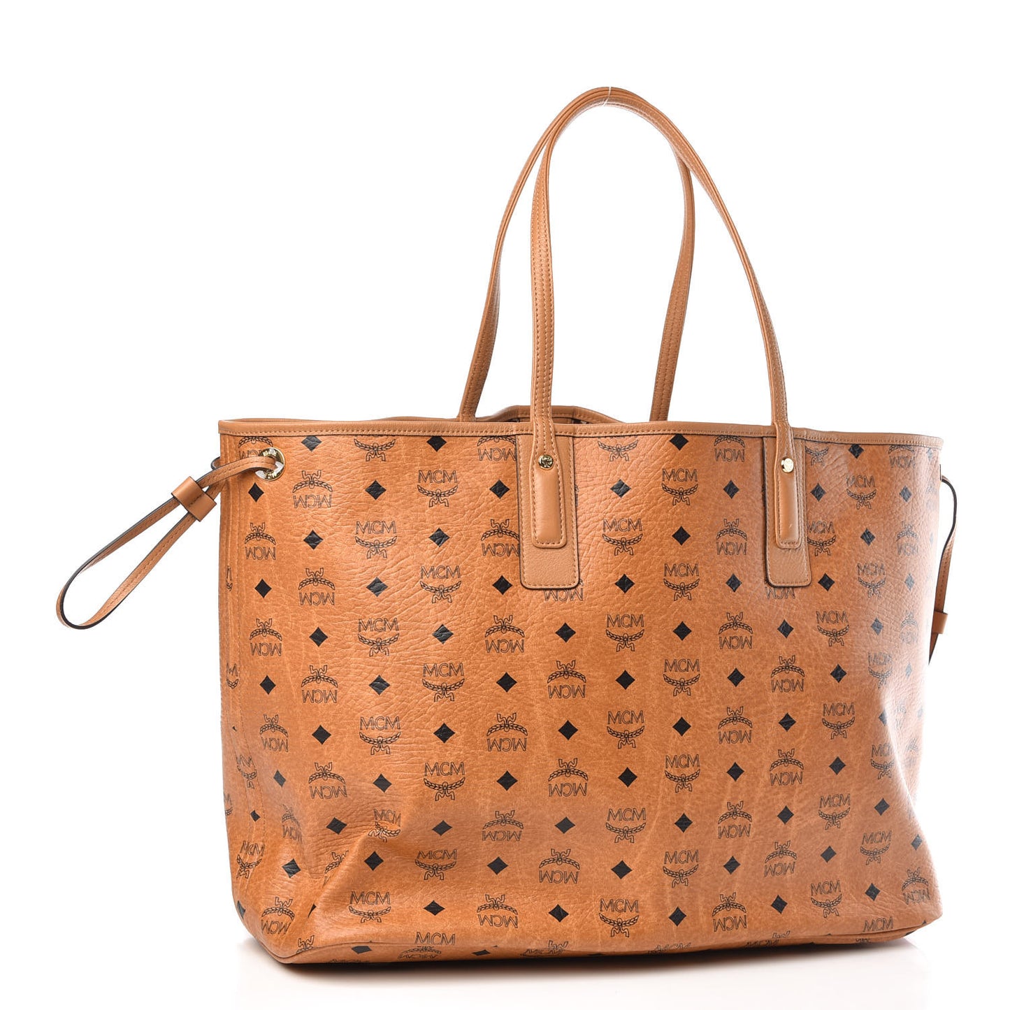 Visetos Large Liz Reversible Shopper Tote Cognac