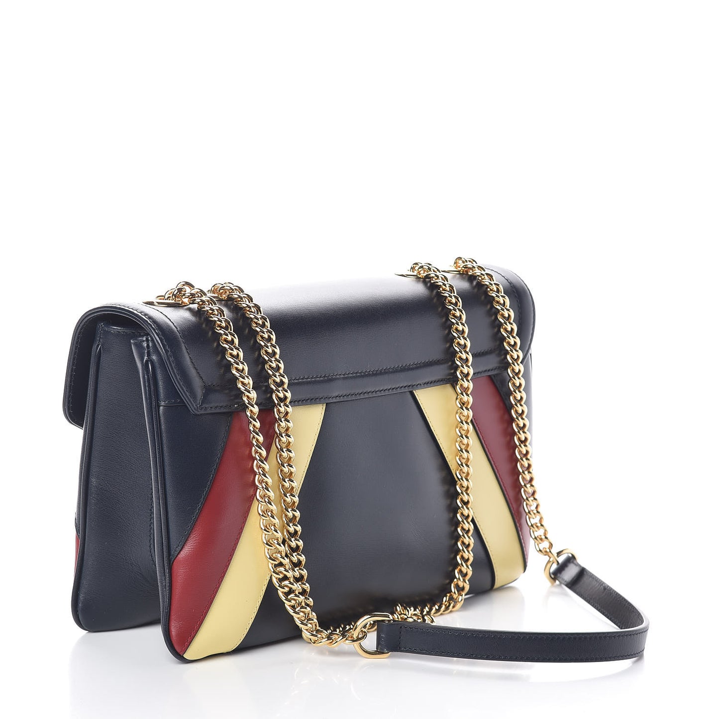 Vitello Palmellato Lux Crystal Medium Rajah Shoulder Bag Blue Romantic Cerise Butter Multicolor