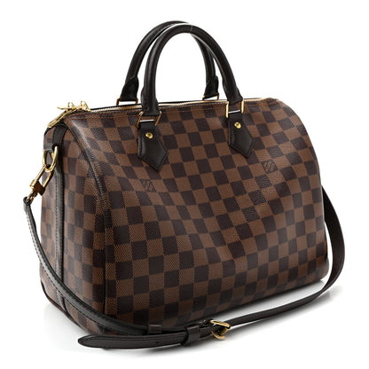 Louis Vuitton Damier Ebene Speedy Bandouliere 30 3 of 10