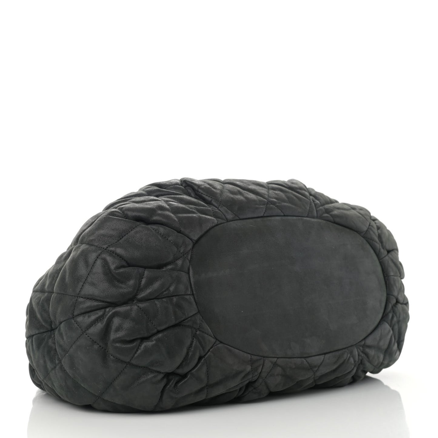 Iridescent Calfskin Quilted Large In The Mix Tote Black