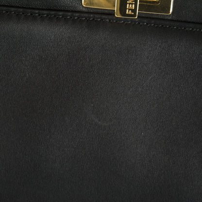 Fendi Nappa Mini Peekaboo Iconic Satchel Black 8 of 8