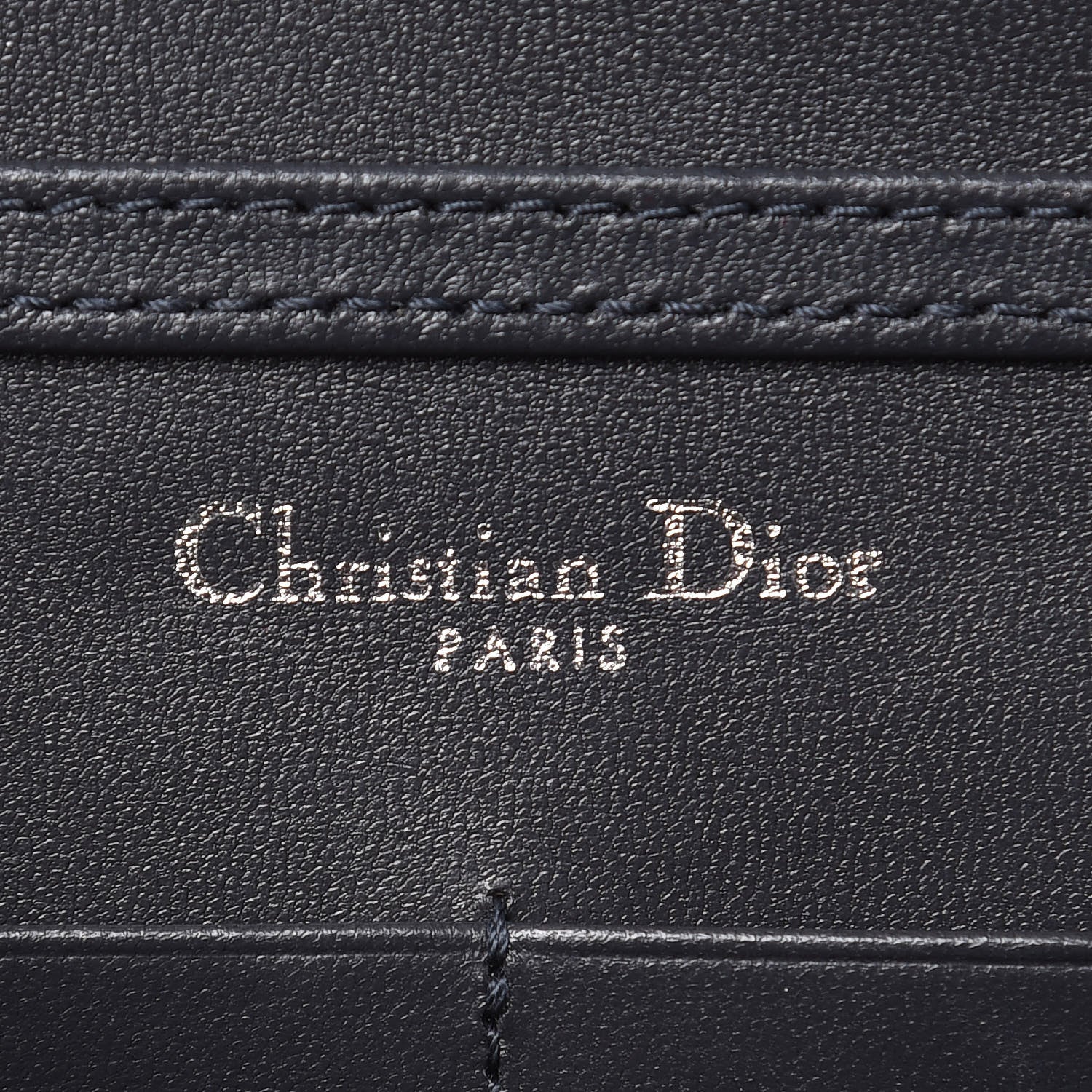 Christian Dior Metallic Patent Micro-Cannage Diorama Wallet on Chain Pouch Silver 6 of 11