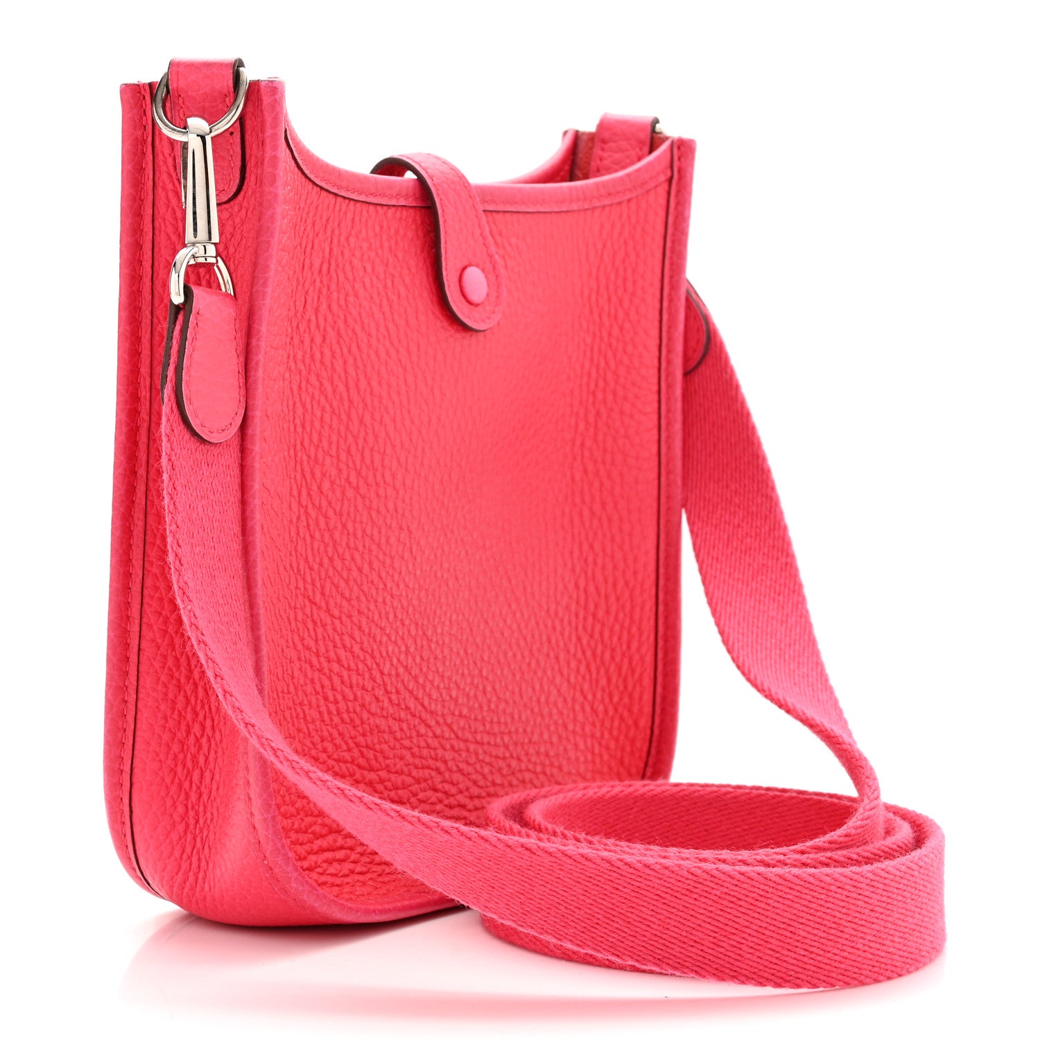 Hermes Taurillon Clemence Evelyne TPM Rose Extreme 3 of 11