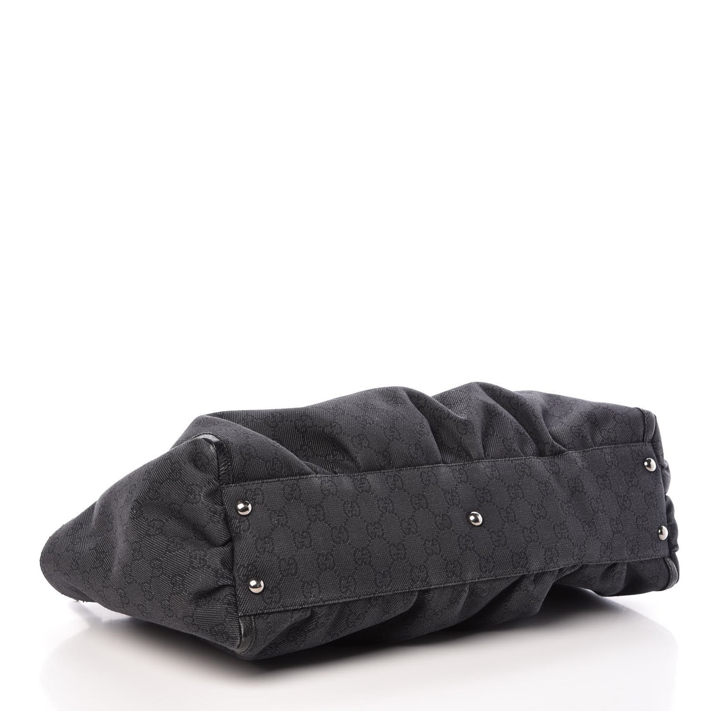 Denim Monogram Large D Ring Tote Black