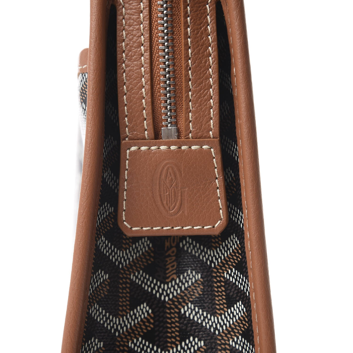 Goyard Goyardine Jouvence MM Toiletry Pouch Black Gold 7 of 8