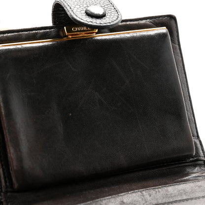 Chanel Caviar Timeless CC Compact French Wallet Black 9 of 15