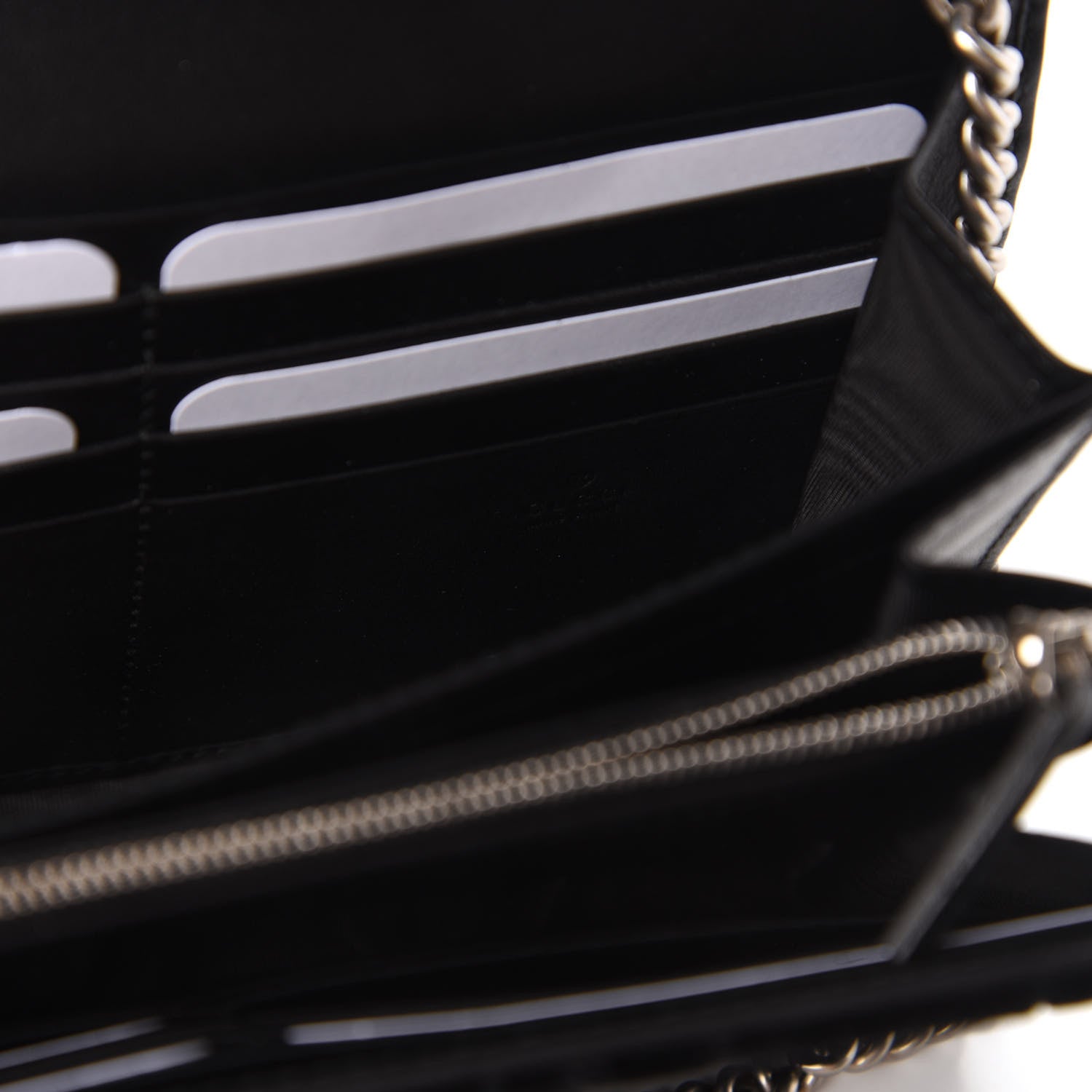 Gucci Velvet GG Monogram Mini Dionysus Chain Wallet Black 8 of 10