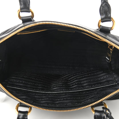 Prada Tessuto Nylon Soft Calf Shopping Tote Black 5 of 10