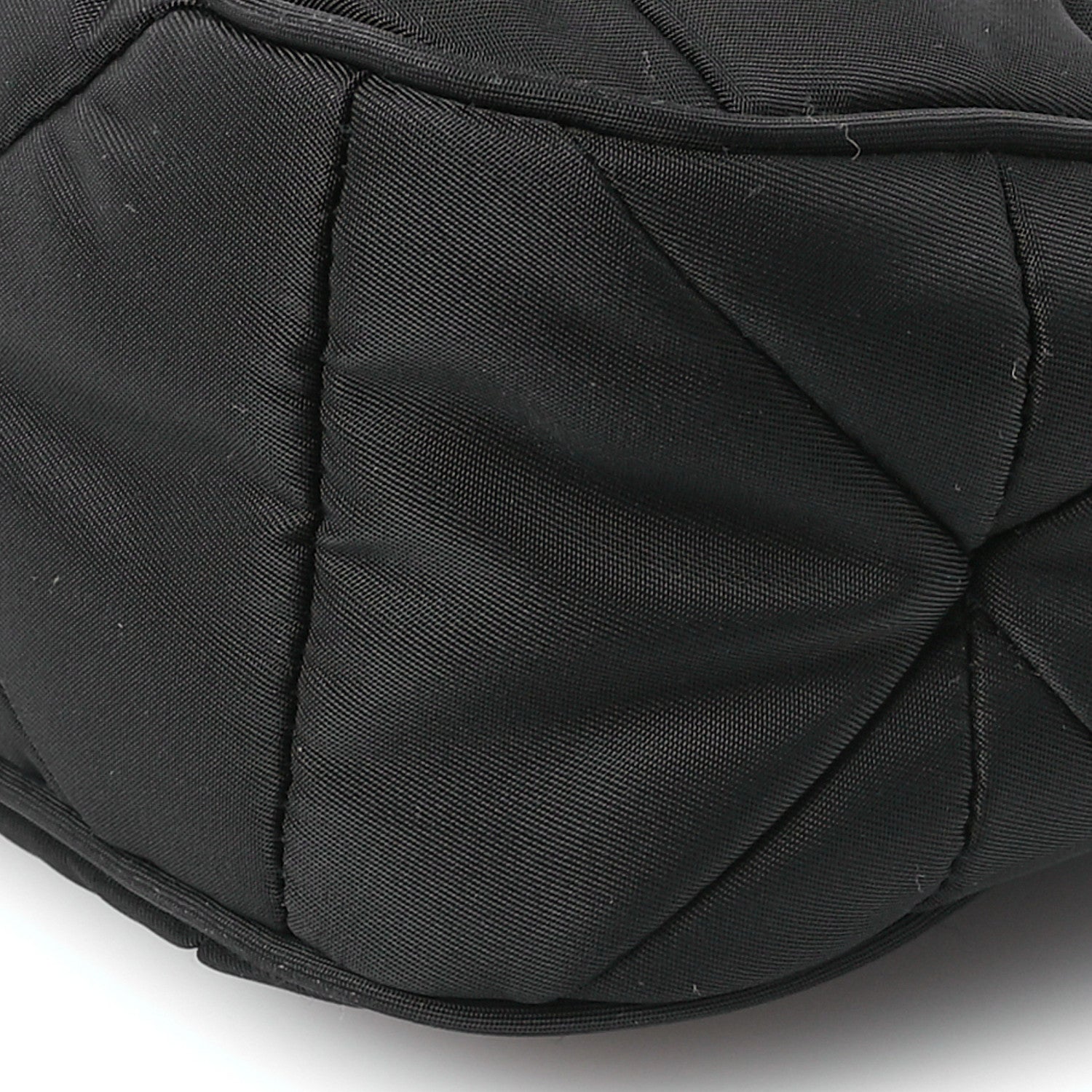 Prada Re-Nylon Triangle Padded Patchwork Shoulder Bag Black 11 of 11