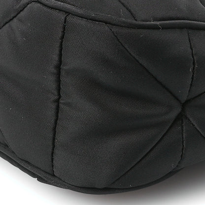 Prada Re-Nylon Triangle Padded Patchwork Shoulder Bag Black 11 of 11