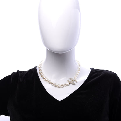 Chanel Pearl CC 100th Anniversary Necklace Light Gold 2 of 7