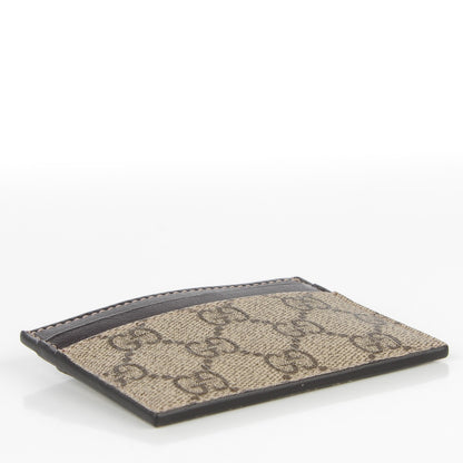 Gucci GG Supreme Monogram Card Holder Dark Brown 4 of 6