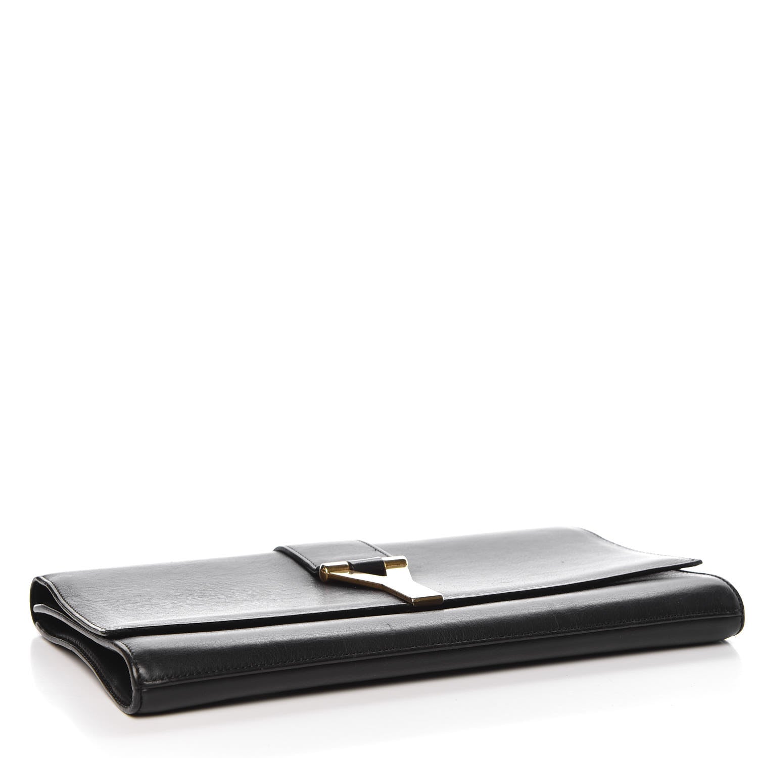 Saint Laurent Calfskin Classic Y Ligne Clutch Black 4 of 13