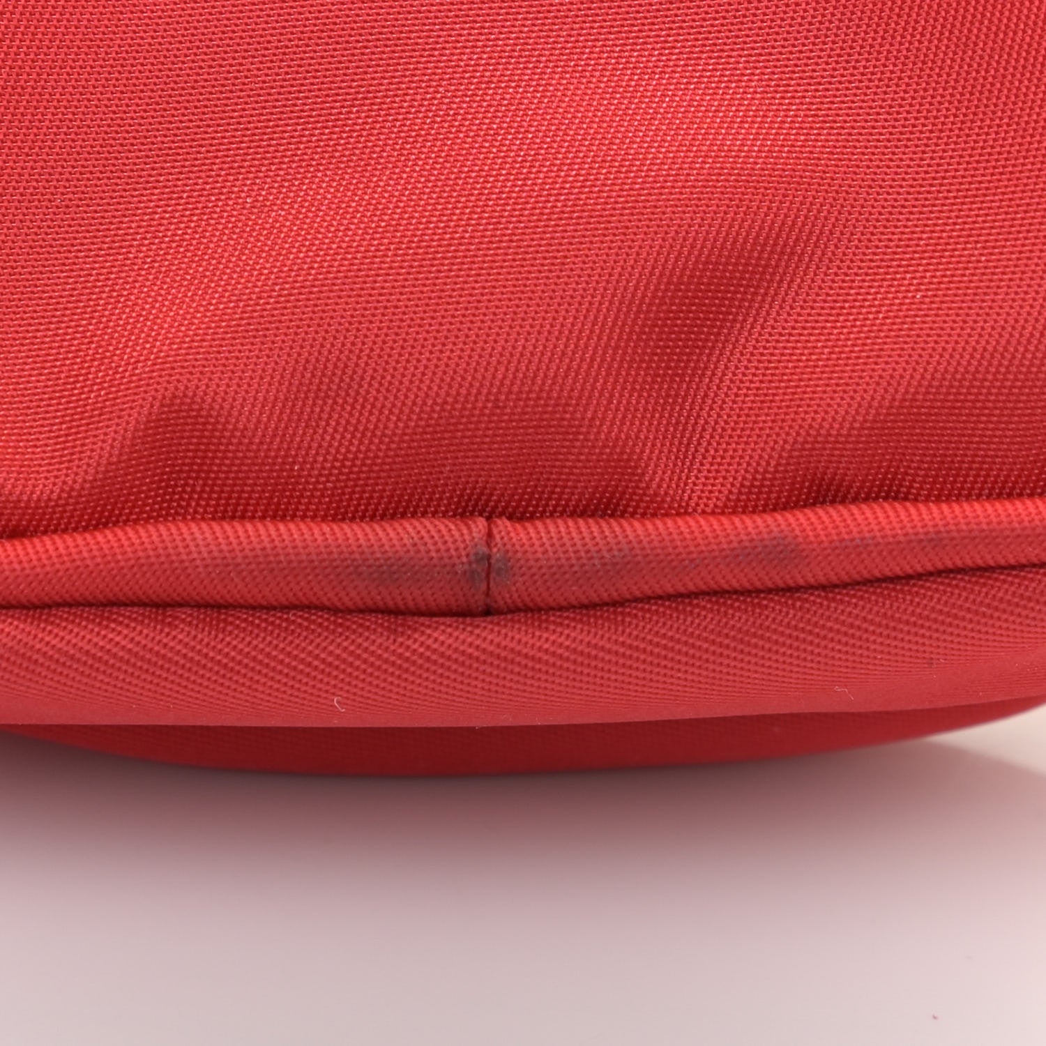Prada Tessuto Nylon Double Zip Phone Case Crossbody Bag Red 8 of 9