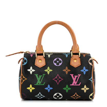 Louis Vuitton Monogram Multicolor Mini Sac HL Speedy Black 1 of 9