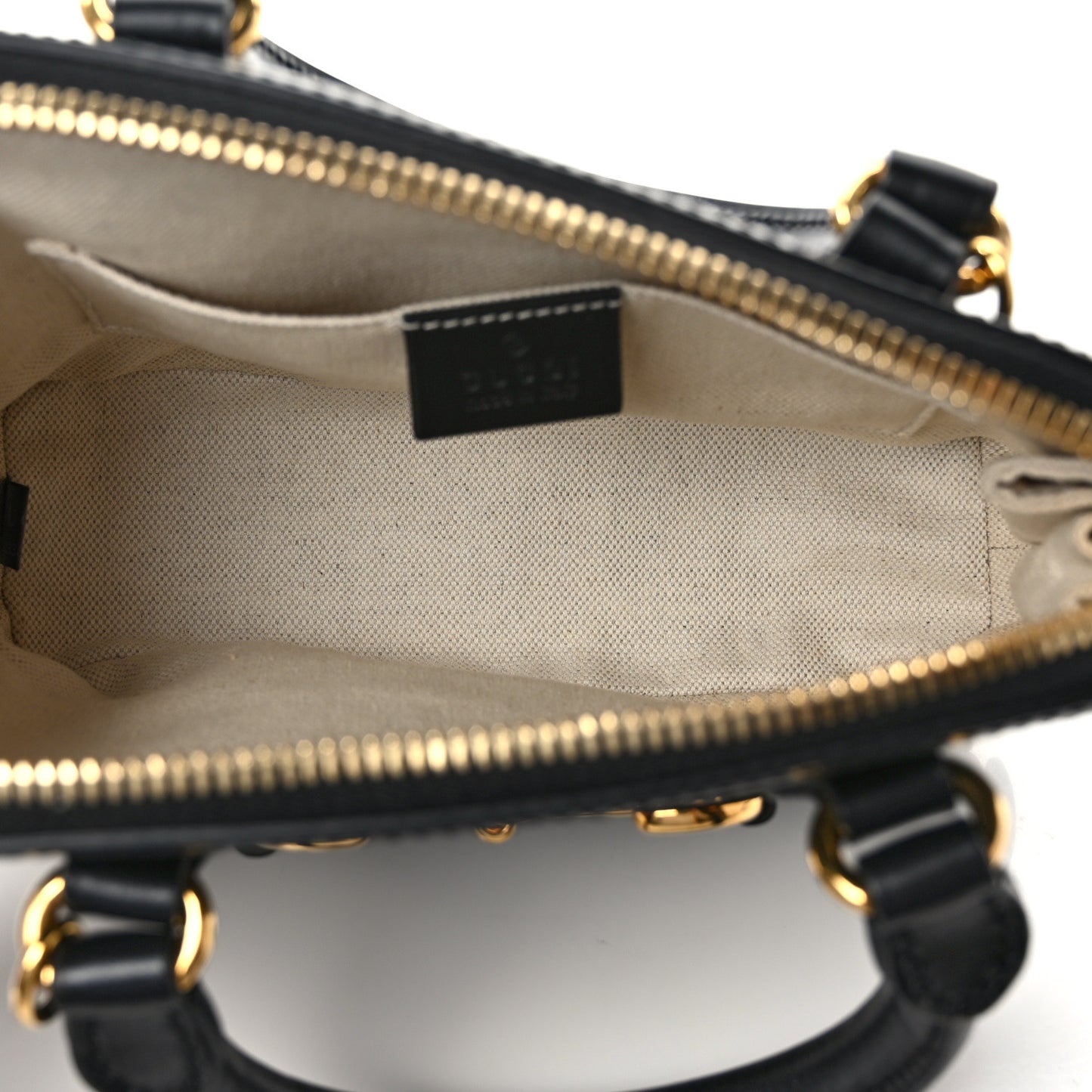 Boarded Plutone Calfskin Mini Horsebit 1955 Top Handle Bag Black