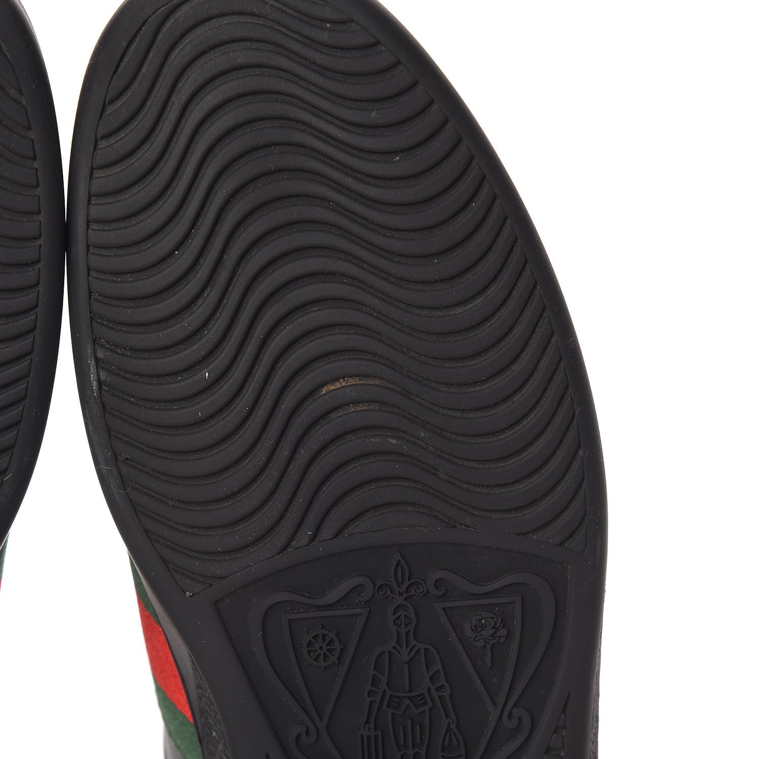 Gucci Miro Soft Calfskin Ayers Web Mens Ace Sneakers 11 Black Rosso 8 of 10