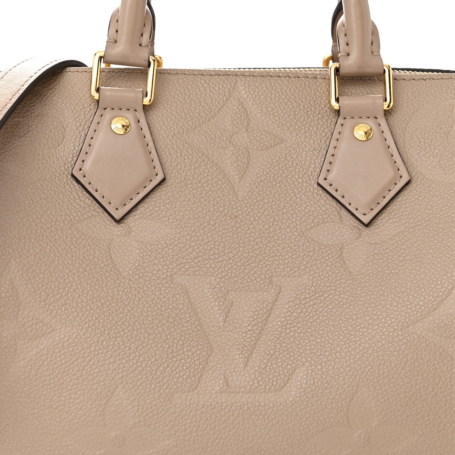 Louis Vuitton Empreinte Monogram Giant Speedy Bandouliere 25 Tourterelle 7 of 12