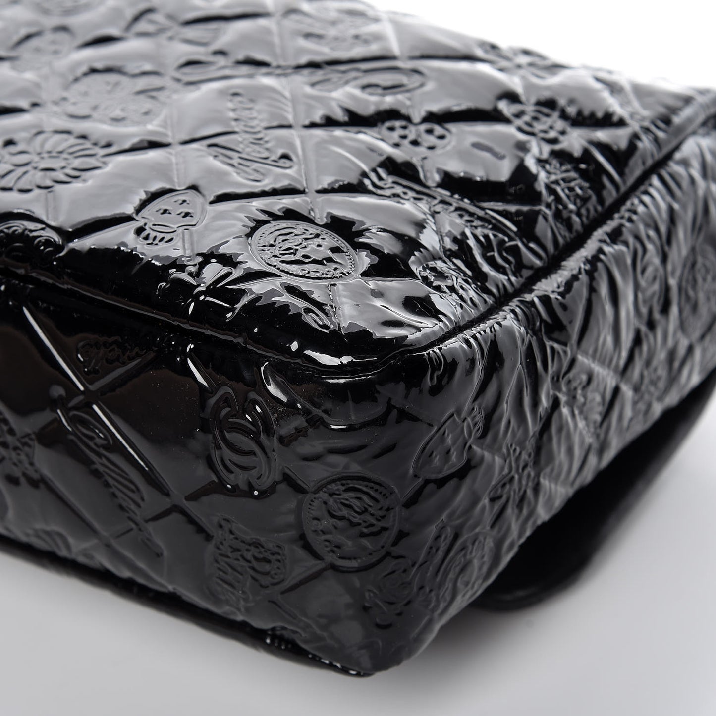 Patent Large Lucky Symbols Flap Black