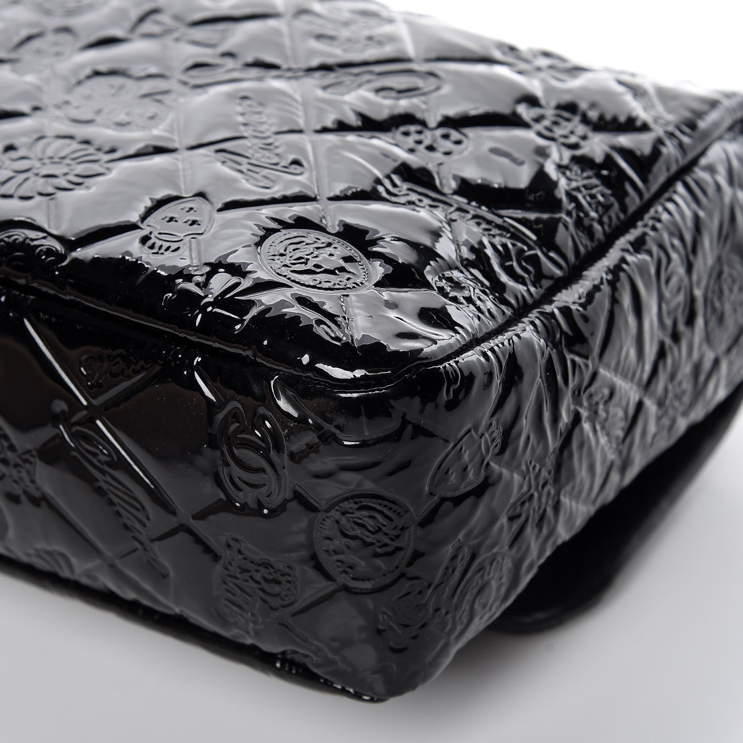 Chanel Patent Large Lucky Symbols Flap Black 10 of 11