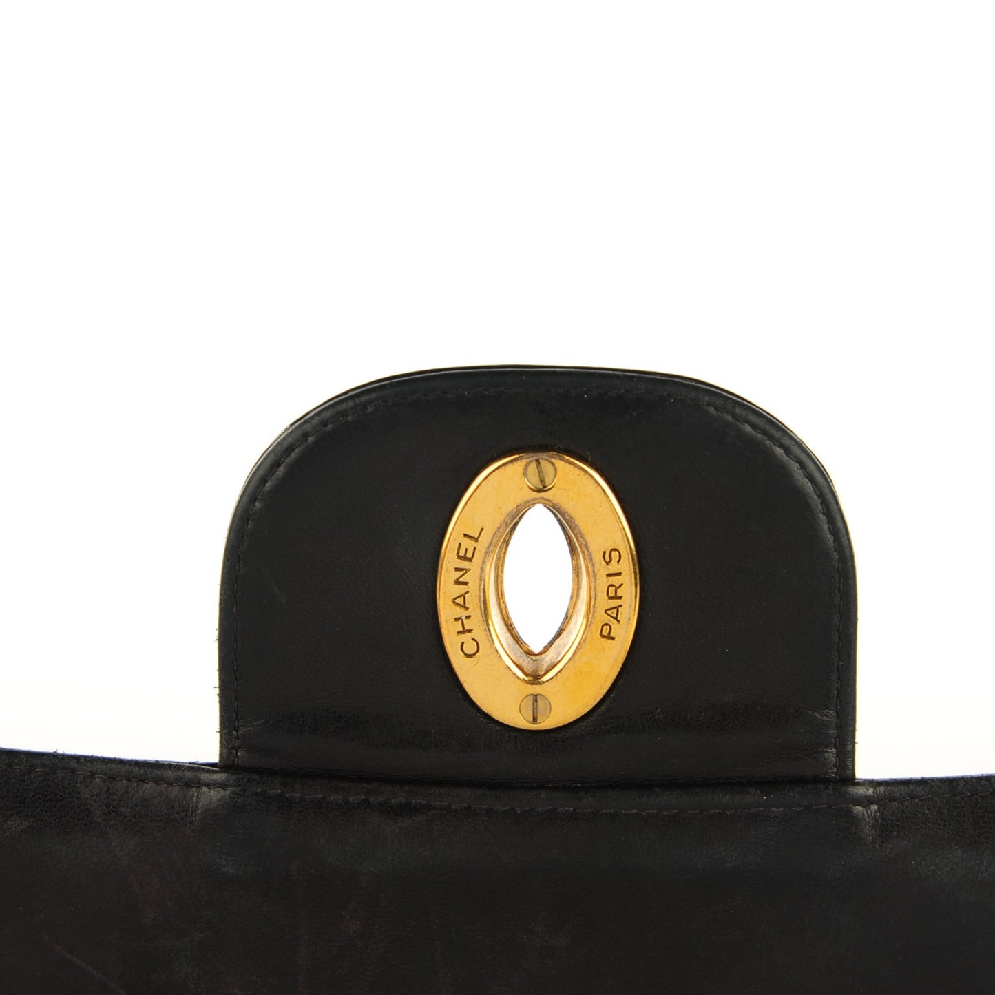 Patent Quilted XL Flap Black