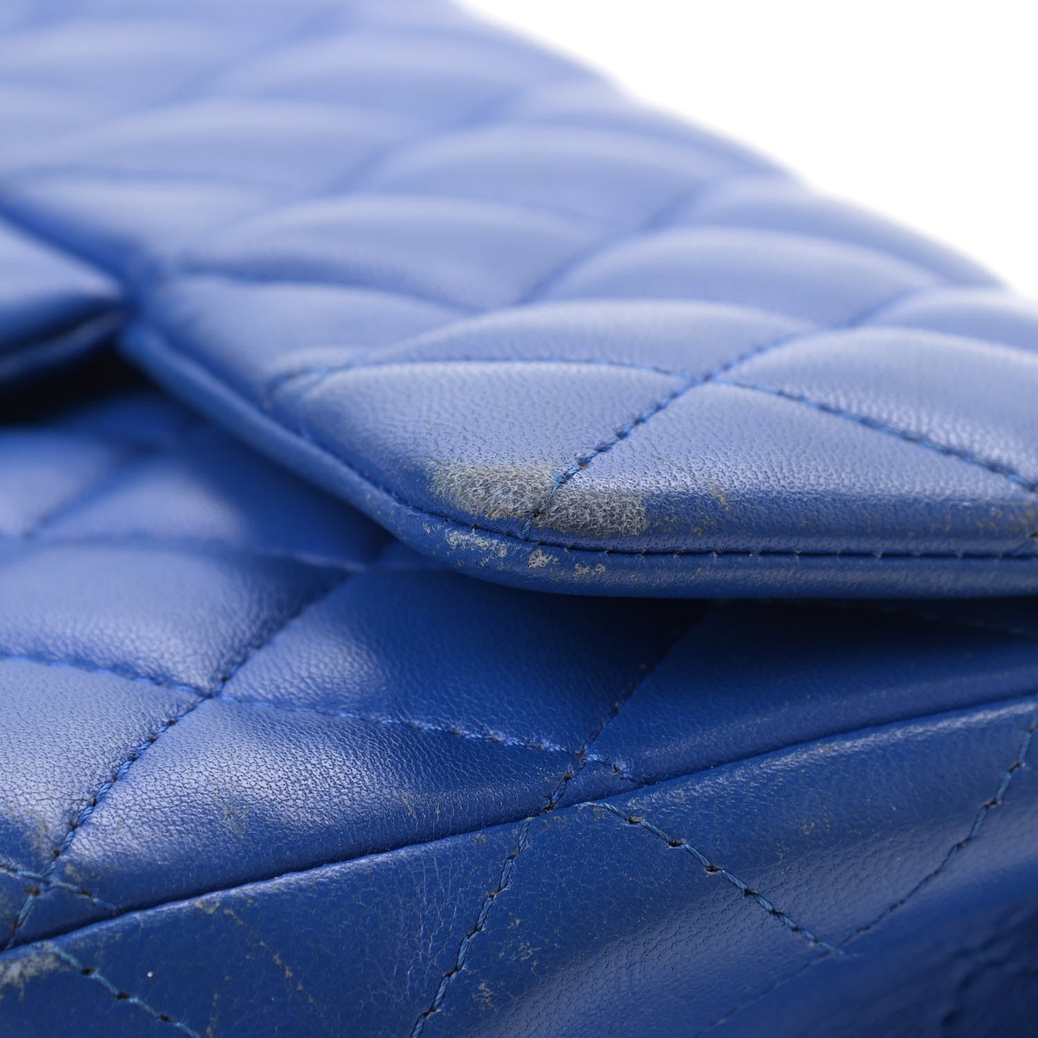 Chanel Lambskin Quilted Mini Rectangular Flap Blue 8 of 13