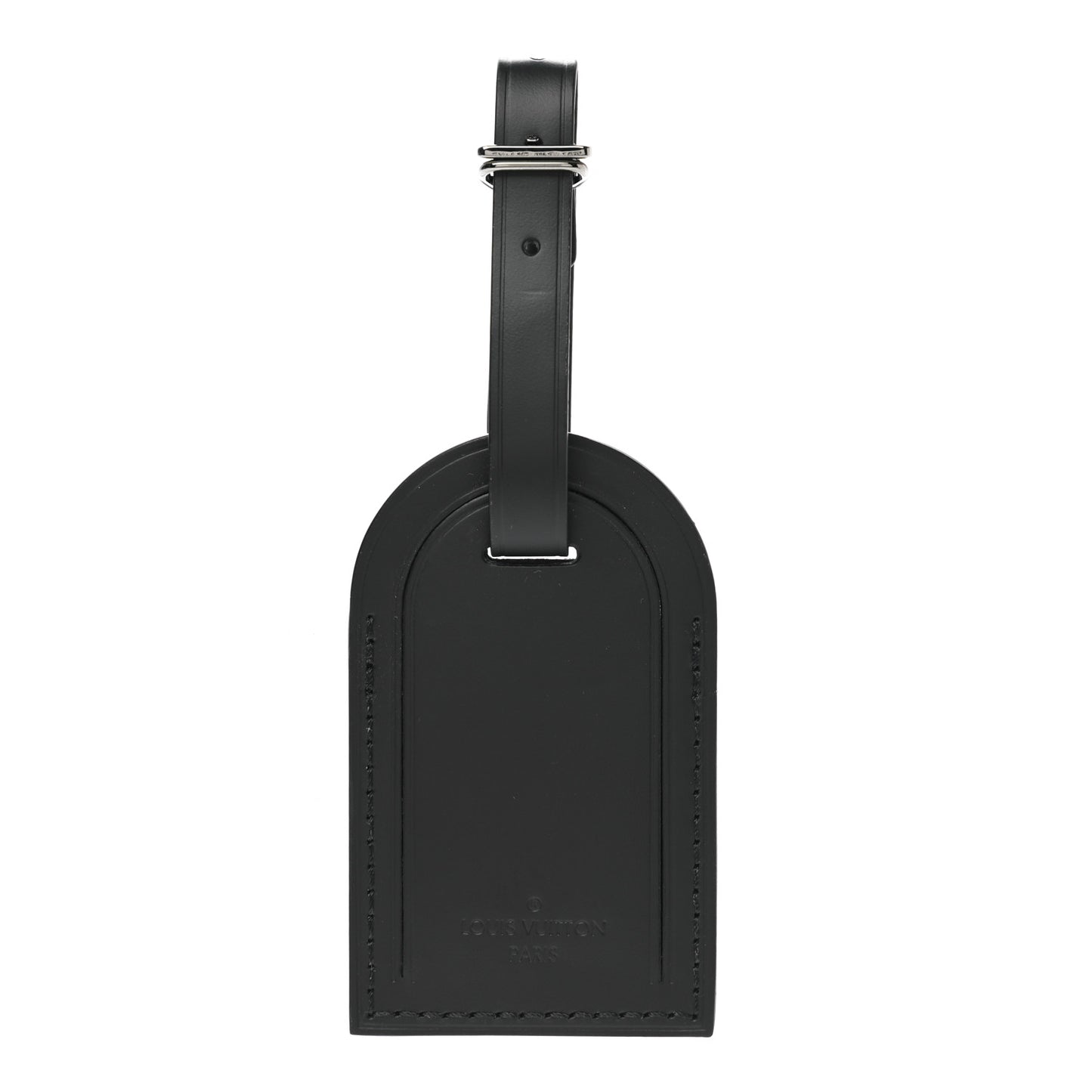 Calfskin Luggage Tag Black