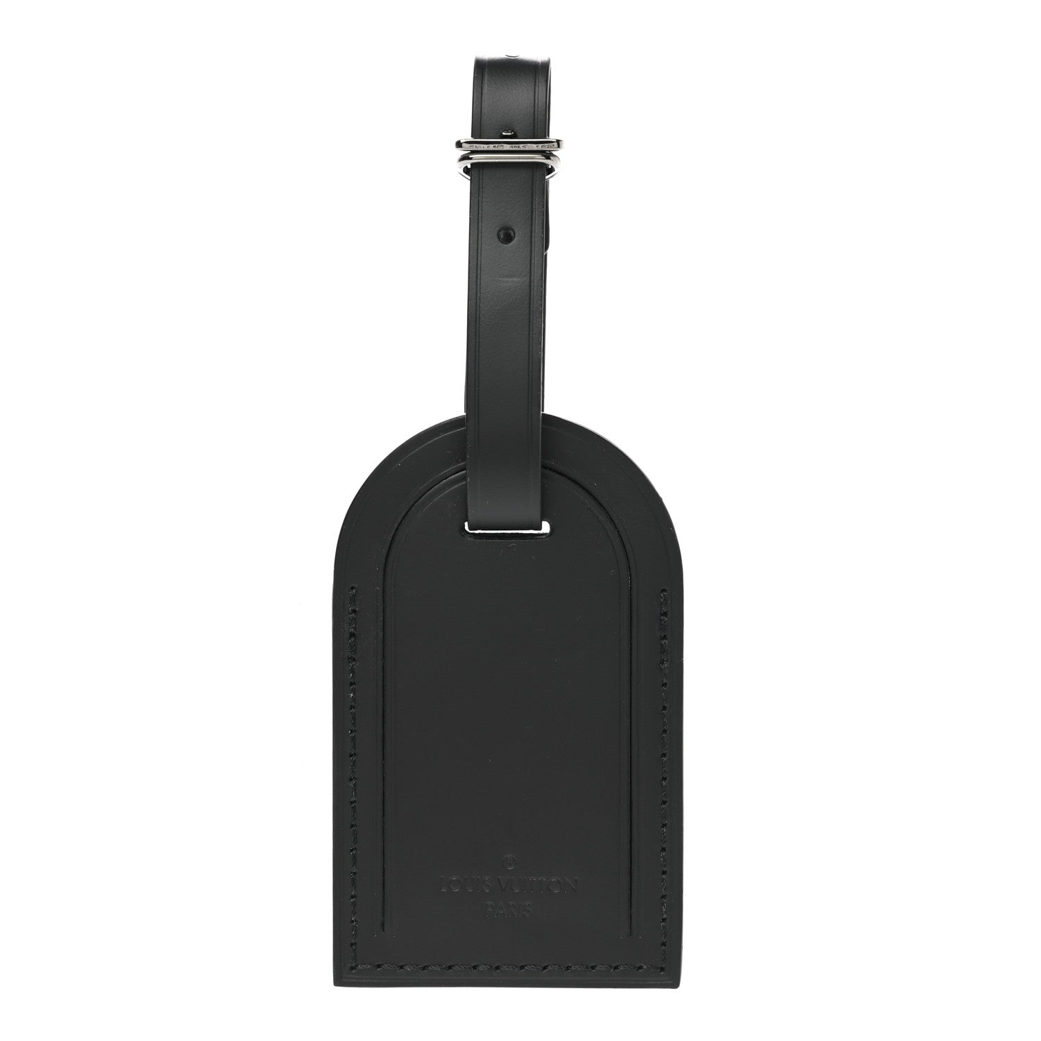 Louis Vuitton Calfskin Luggage Tag Black 1 of 5