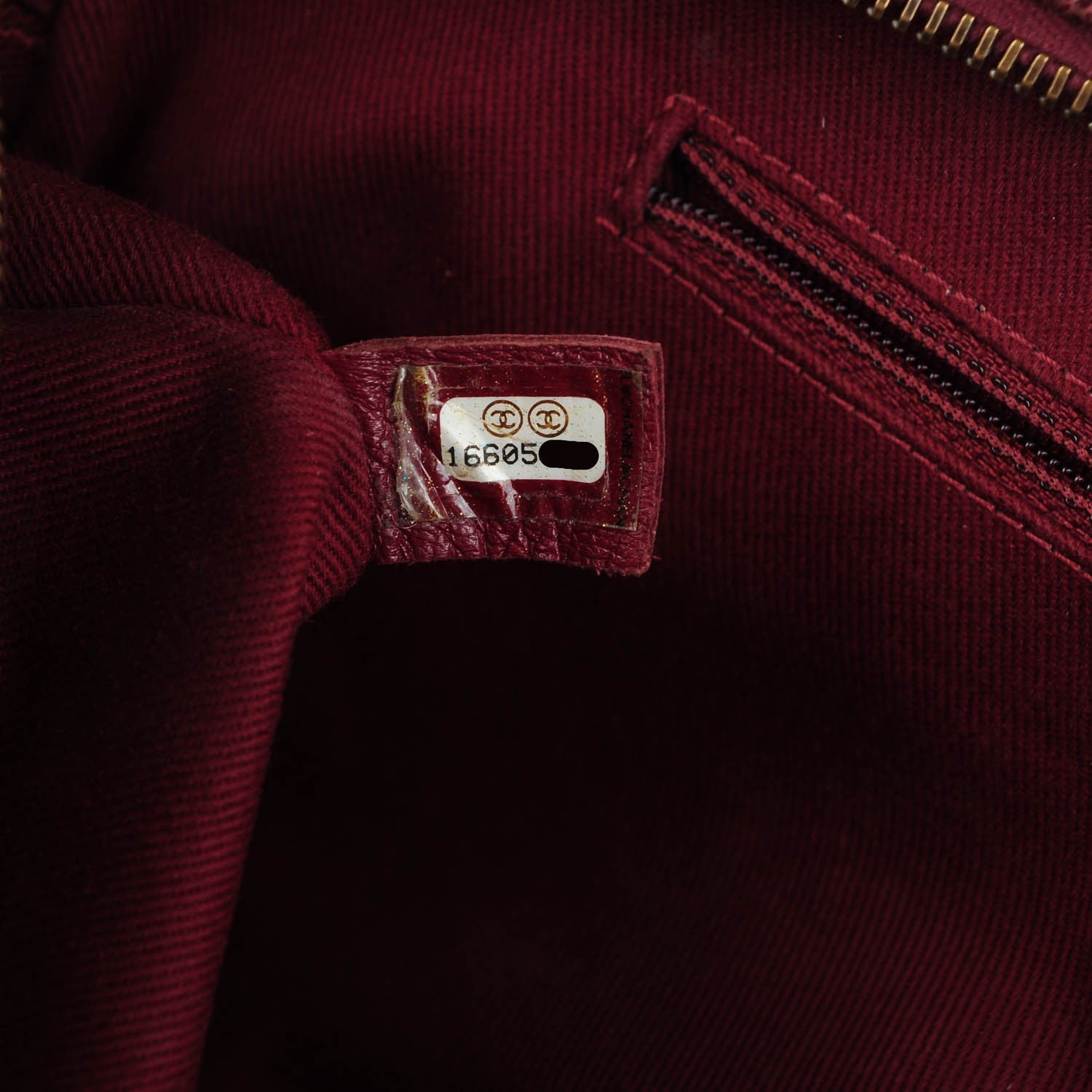 Chanel Crumpled Grained Calfskin Quilted Large Shiva Flap Burgundy 7 of 7
