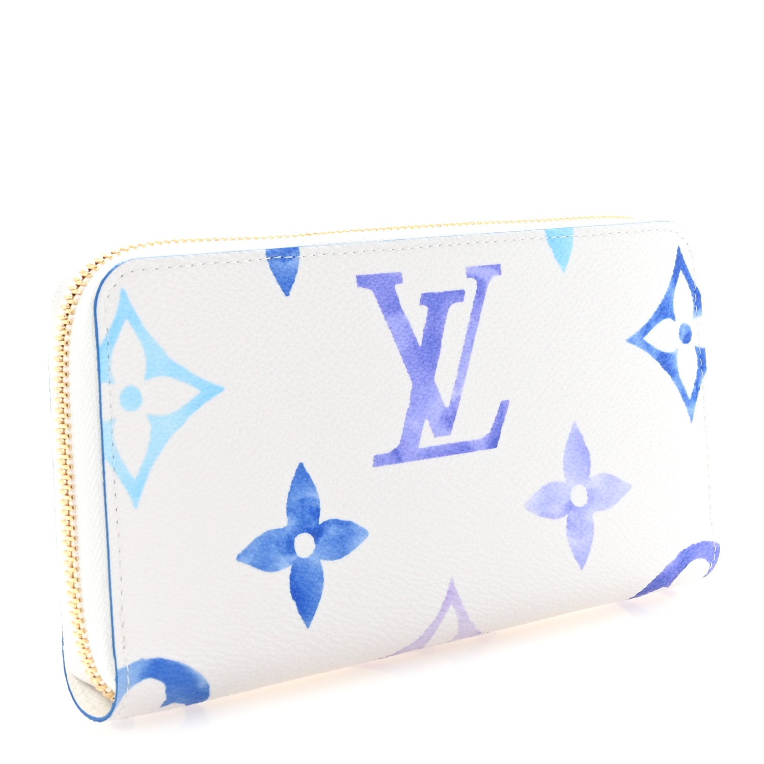 Louis Vuitton Monogram Giant By The Pool Zippy Wallet Resort Blue 3 of 6