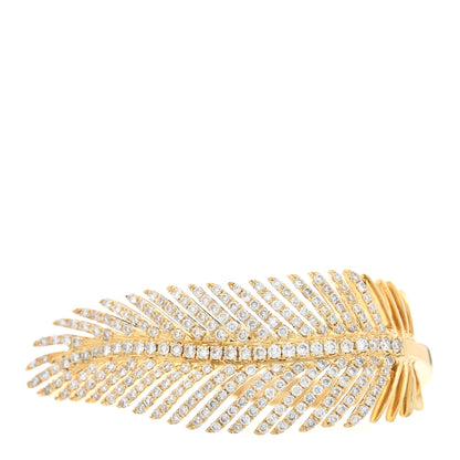 Anita Ko 18K Yellow Gold Diamond Feather Ring 47 4 1 of 6
