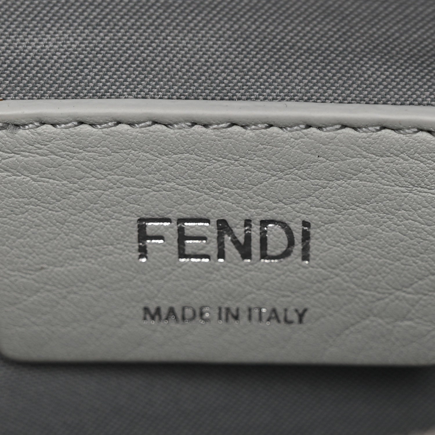Fendi Vitello Cruise F is Fendi Medium Envelope Wallet on Chain Grigio Perla 6 of 10