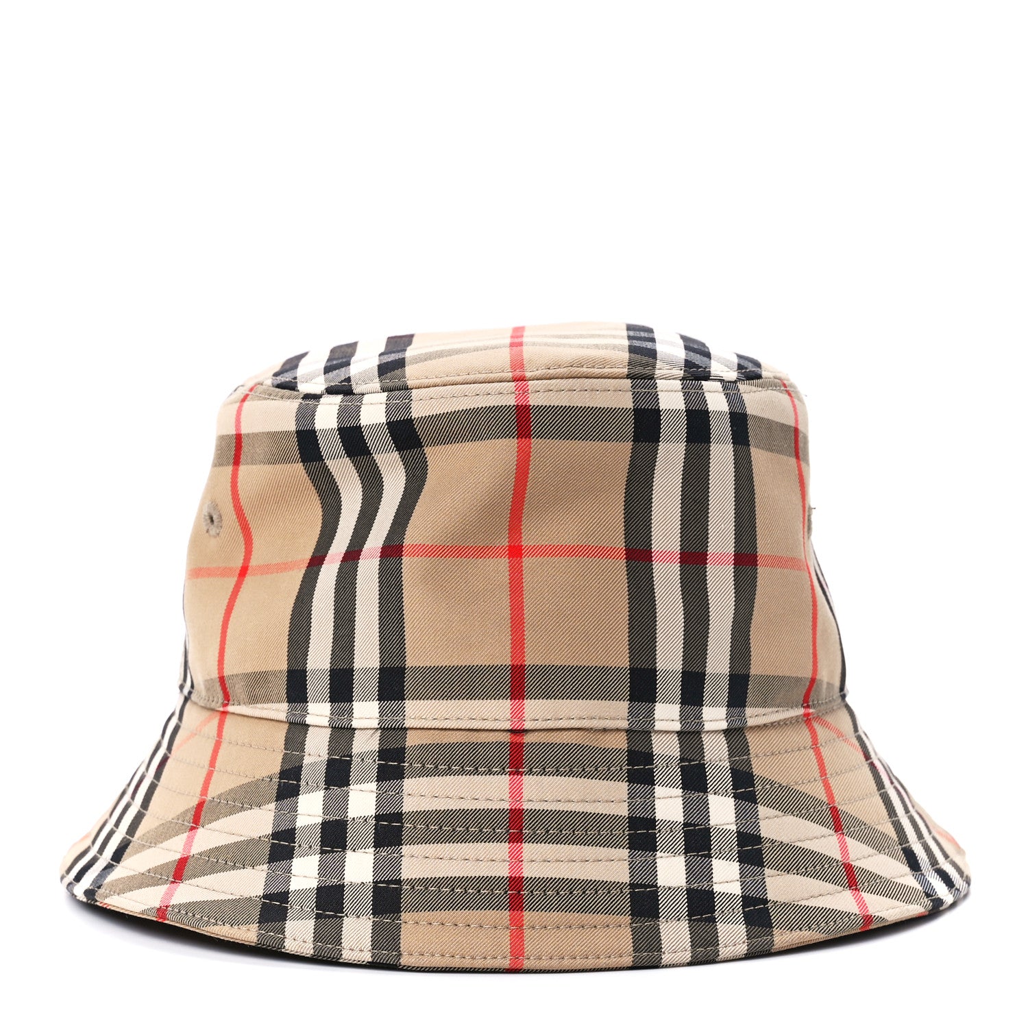 Burberry Technical Cotton Vintage Check Bucket Hat XS Archive Beige 5 of 8