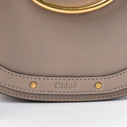 Chloe Calfskin Suede Small Nile Bracelet Bag Motty Grey 9 of 9