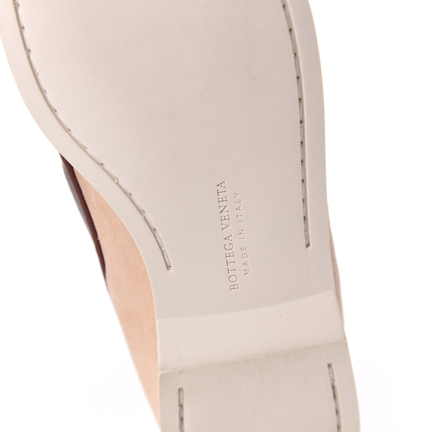 Suede Calfskin Micro Intrecciato Boat Flats 38.5