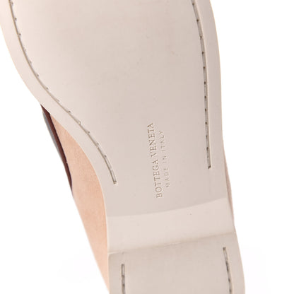 Bottega Veneta Suede Calfskin Micro Intrecciato Boat Flats 38.5 6 of 7