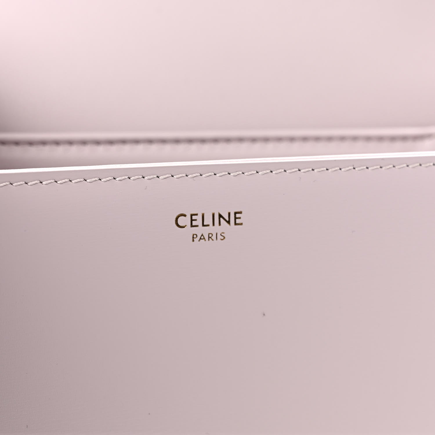 Celine Shiny Calfskin Teen Cuir Triomphe Poudre 6 of 9
