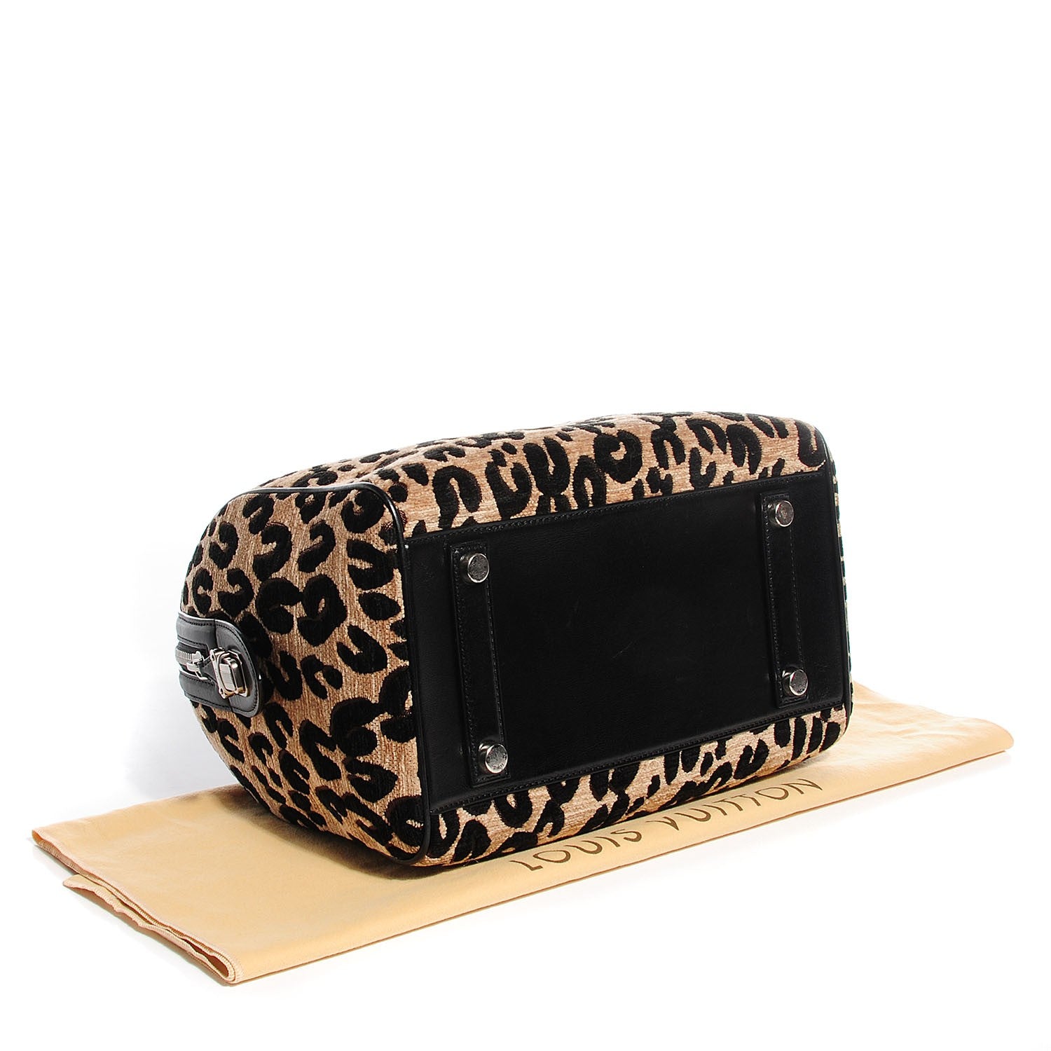 Louis Vuitton Jacquard Velvet Leopard Print Stephen Sprouse Speedy 4 of 8