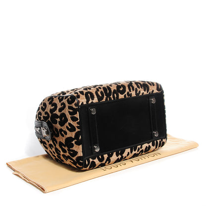 Louis Vuitton Jacquard Velvet Leopard Print Stephen Sprouse Speedy 4 of 8