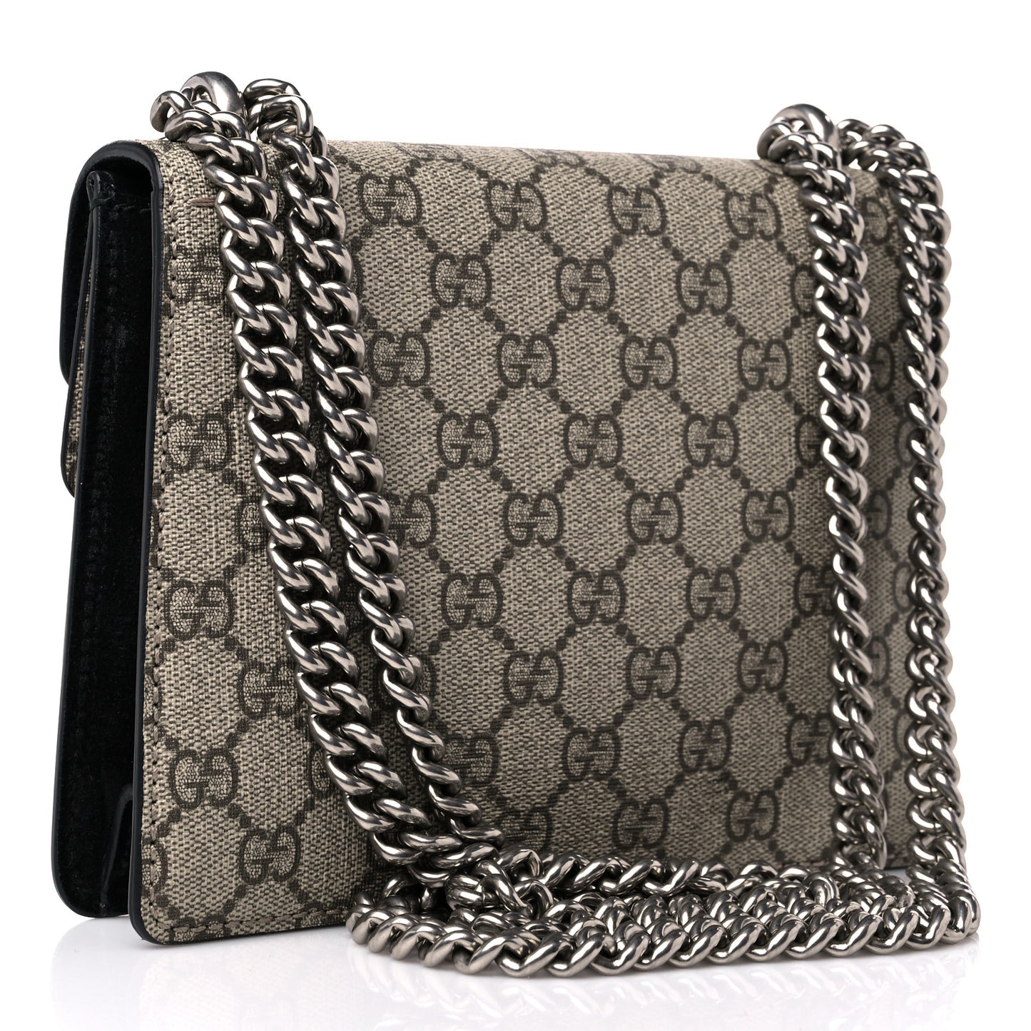 GG Supreme Monogram Mini Dionysus Shoulder Bag Black