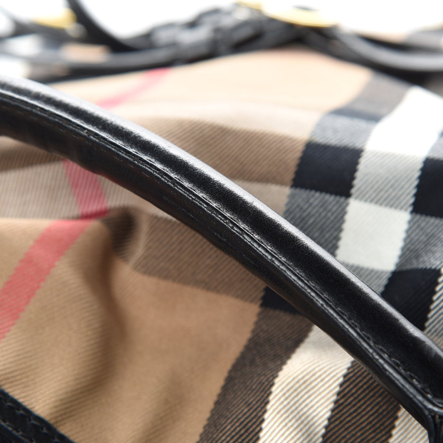 House Check Bridle Calfskin Medium Gosford Hobo Black